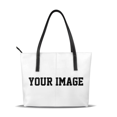 Custom Leather Tote Bag Your Own Design Custom Leather Tote Bags for Women