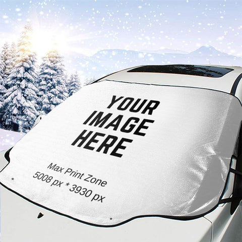Fashion Custom Car Cover Your Own Design Foldable Car Windshield Sunshade Front Window Cover