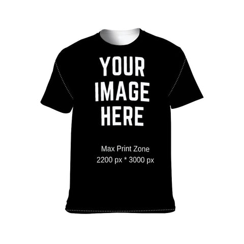 Custom Printed T Shirts Full Print Polyester Custom Design T Shirt Make Your Own T-shirt